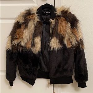 Say What Faux Fur Bomber